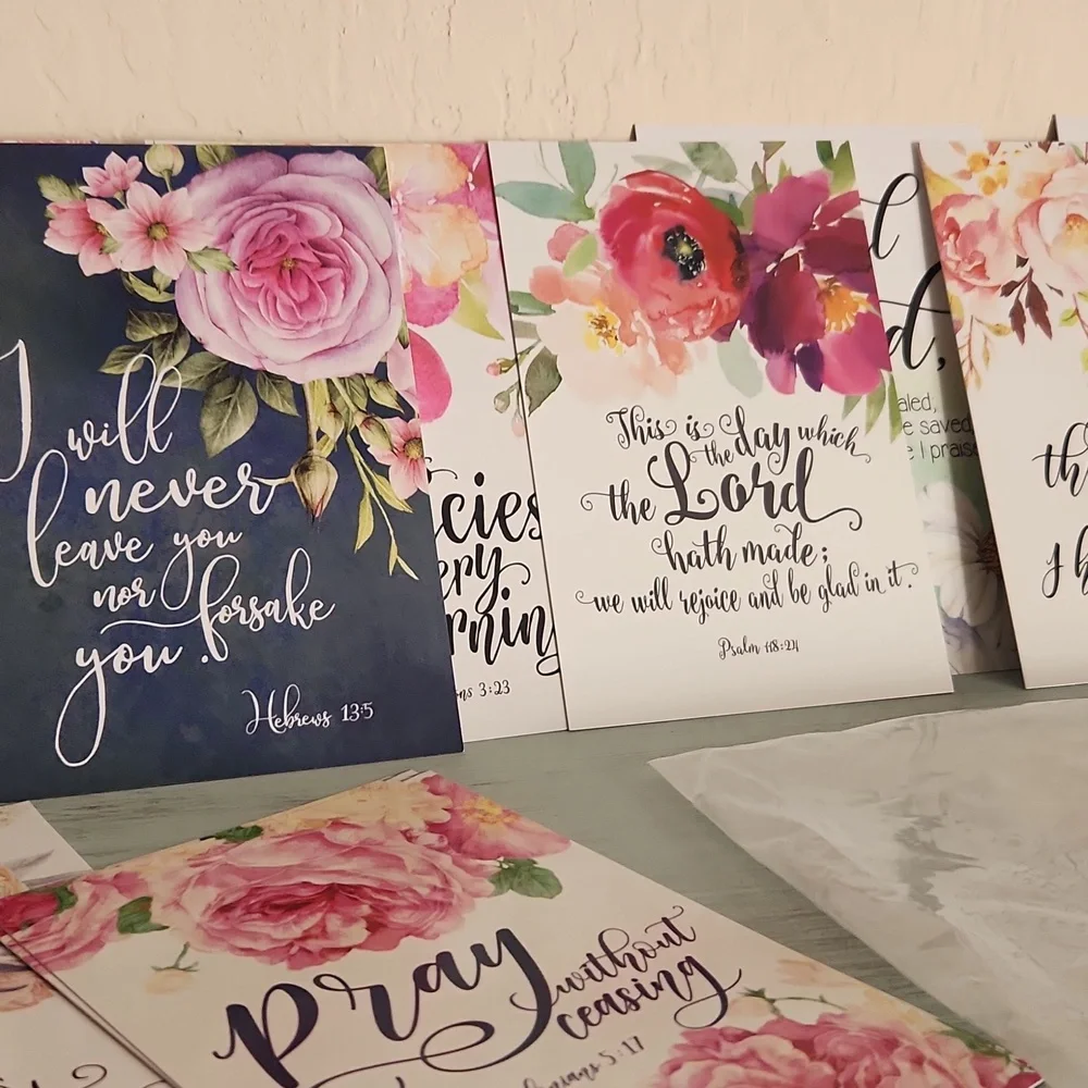 Lot of 34 postcards inspirational bible verse